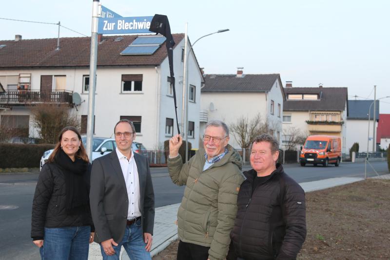 Straßenschild Zur Blechwiese