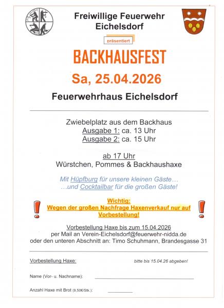 Backhausfest 2026